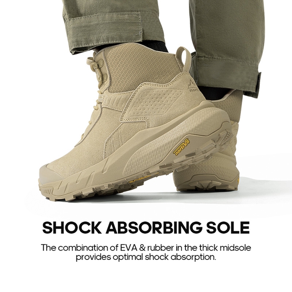 [VaporGuard] Men's Waterproof Military Tactical Work Boots - SAND - 1
